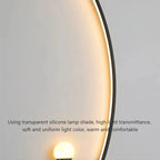 Modern LED Wall Lamp – Minimalist Art Design for Bedroom, Living Room, and Bathroom, Gold/Black